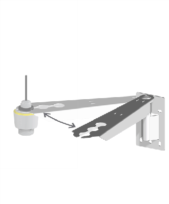 VEGA Mounting angle with adjustable bracket