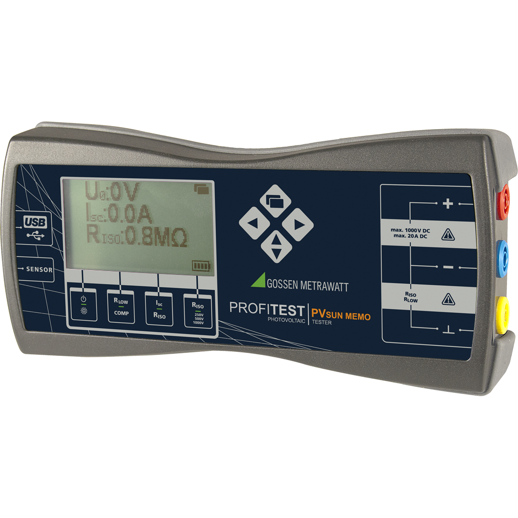 Gossen PROFITEST PVSUN/PVSUN MEMO: เครื่องทดสอบความปลอดภัยของระบบโซลาร์