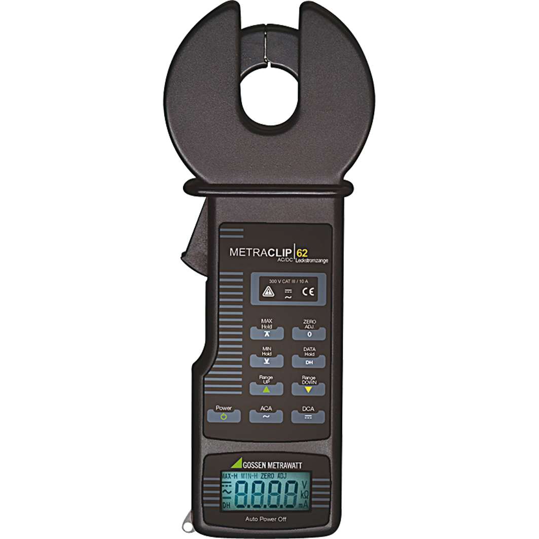 Gossen METRACLIP 62: แคลมป์มิเตอร์วัดค่ากระแสไฟรั่วและกระแสไฟฟ้าทั่วไป