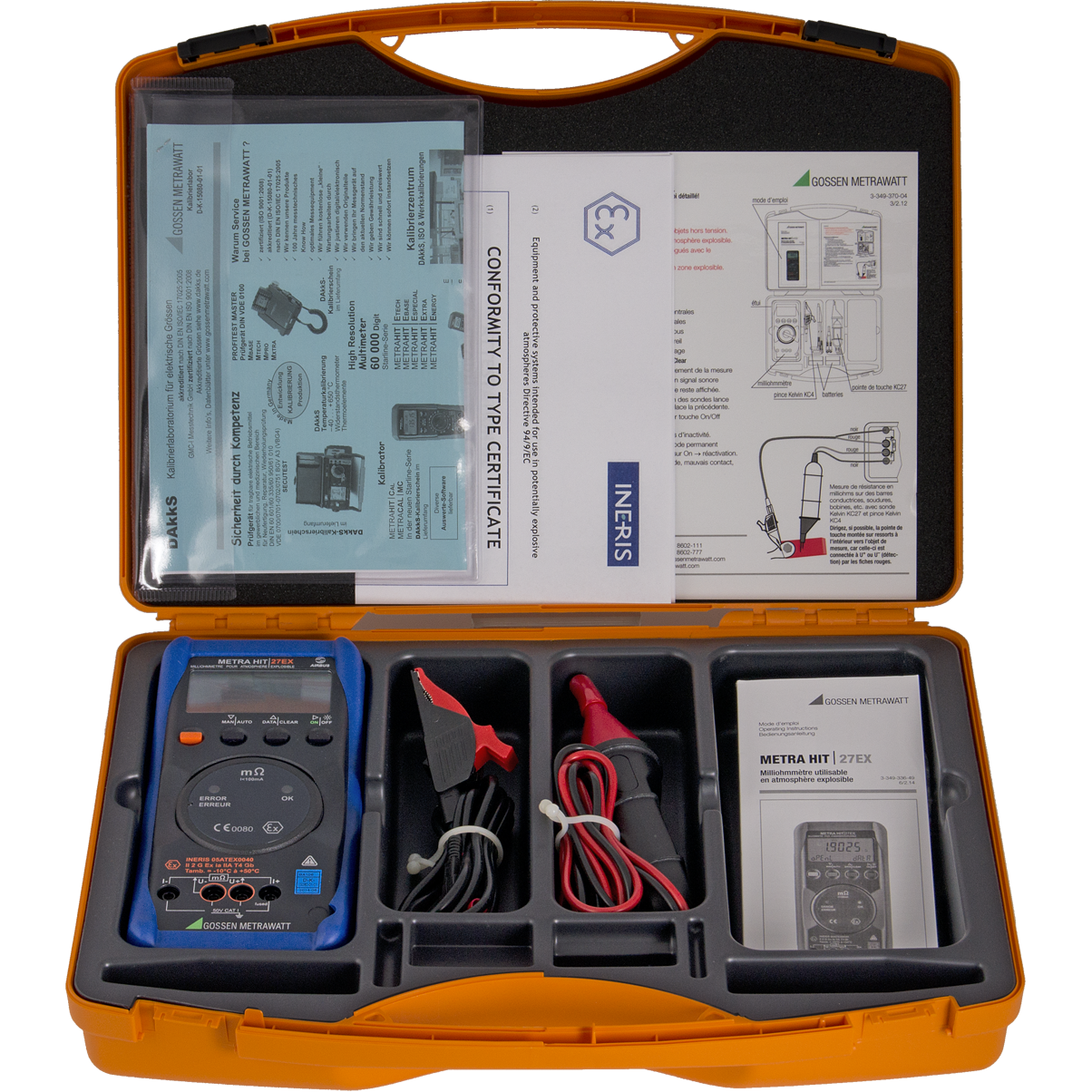 Gossen METRAHit 27Ex: แบบพิเศษสำหรับงานทดสอบในพื้นที่เสี่ยง (Potentially Explosive Atmospheres)