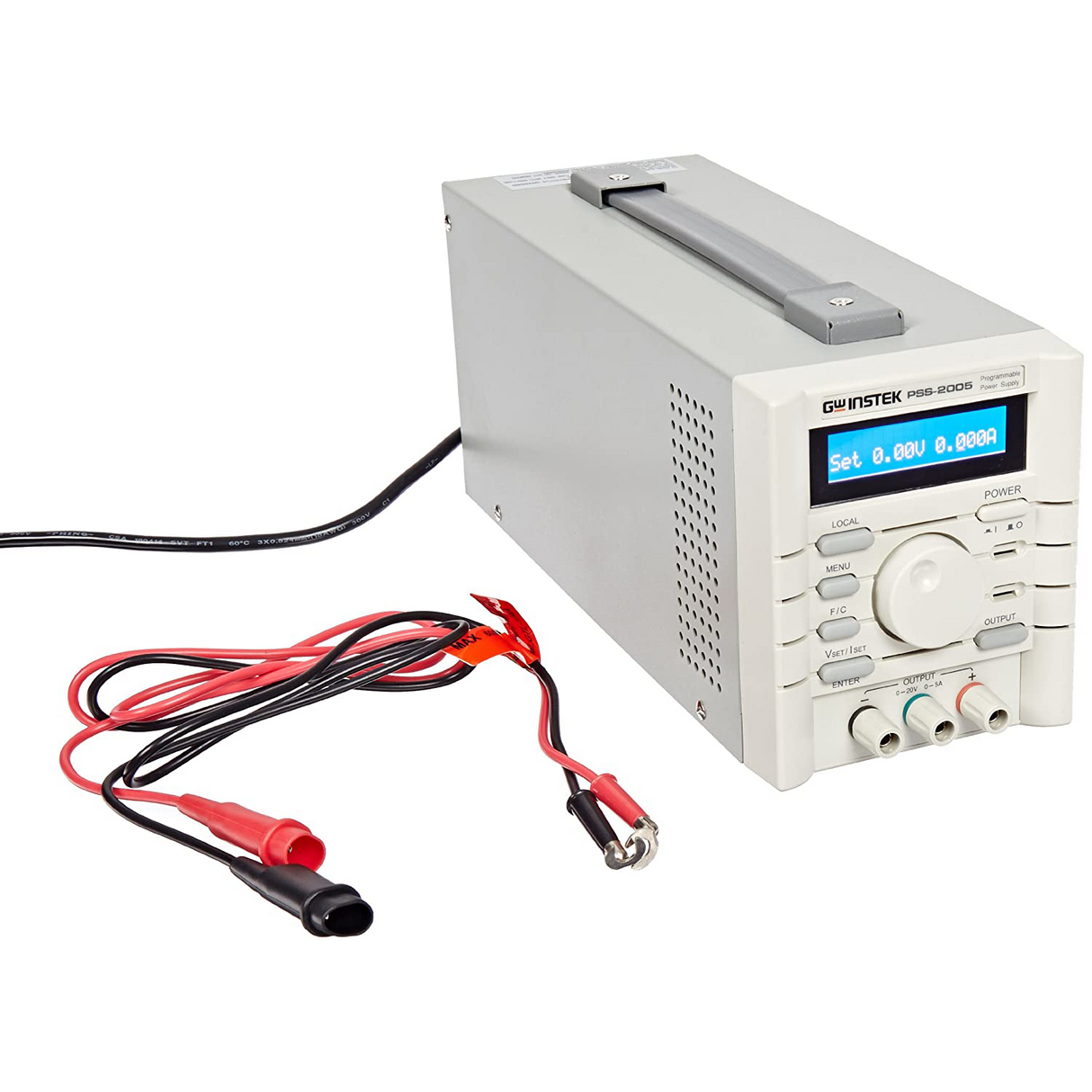 GW Instek PSS-2005 RS232: แหล่งจ่ายไฟฟ้ากระแสตรง ชนิดปรับค่าได้