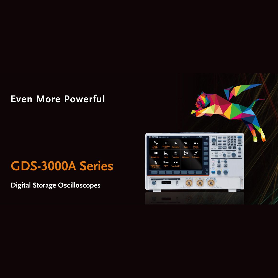 GW Instek GDS-3000A Series: ดิจิตอลออสซิลโลสโคปรุ่นเรือธง ที่มาพร้อมสเปกตรัมอะนาไลเซอร์ และเครื่องกำหนดสัญญาณมาตรฐาน ในเครื่องเดียว