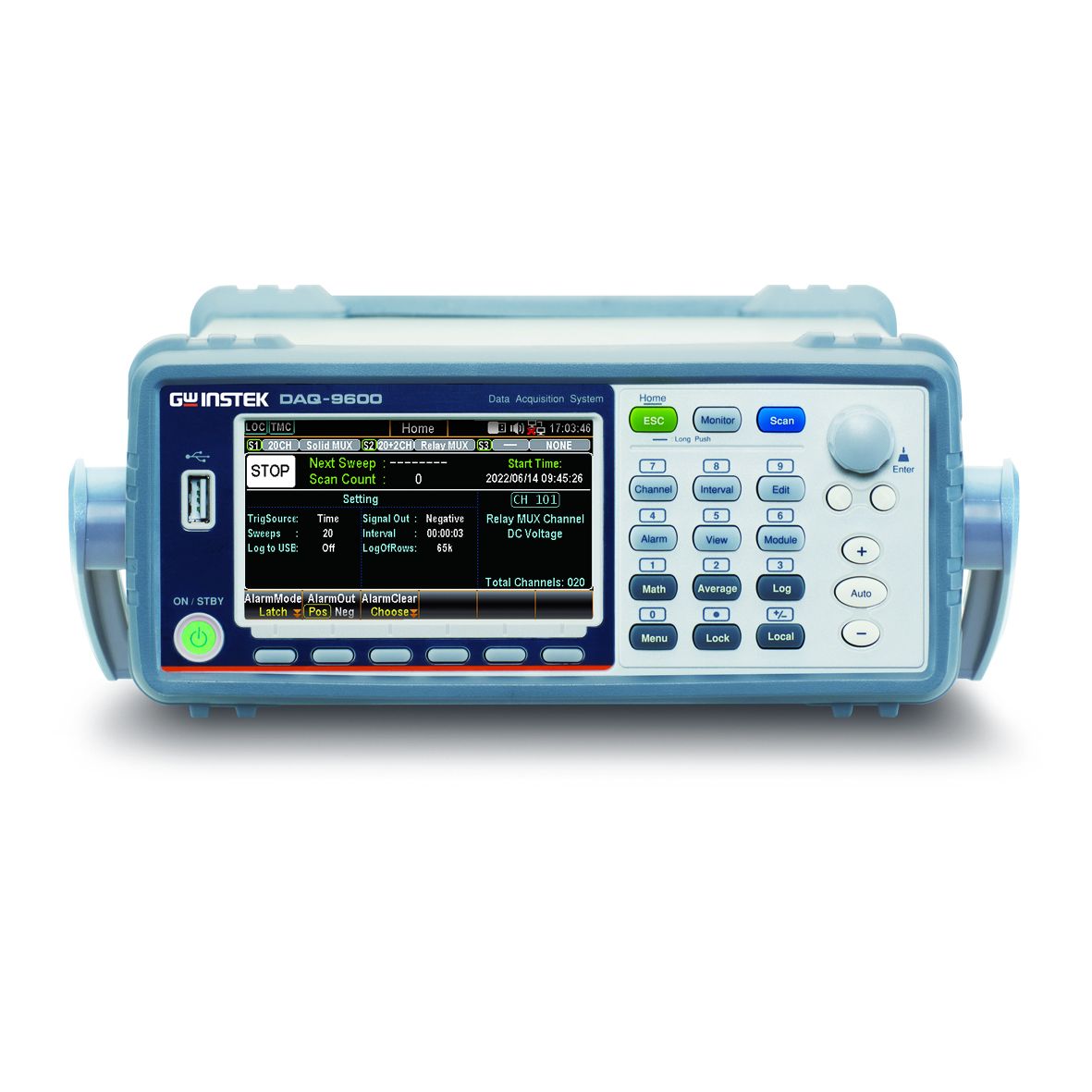 GW Instek DAQ-9600: เครื่องบันทึกข้อมูลแบบตั้งโต๊ะ รองรับการเชื่อมต่อถึง 3 โมดูล ความละเอียดสูง