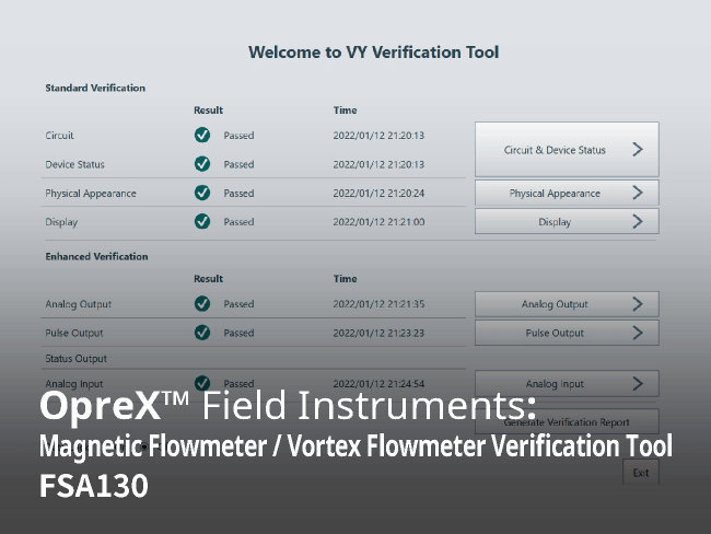 YOKOGAWA FSA130 Magnetic Flowmeter / Vortex Flowmeter Verification Tool