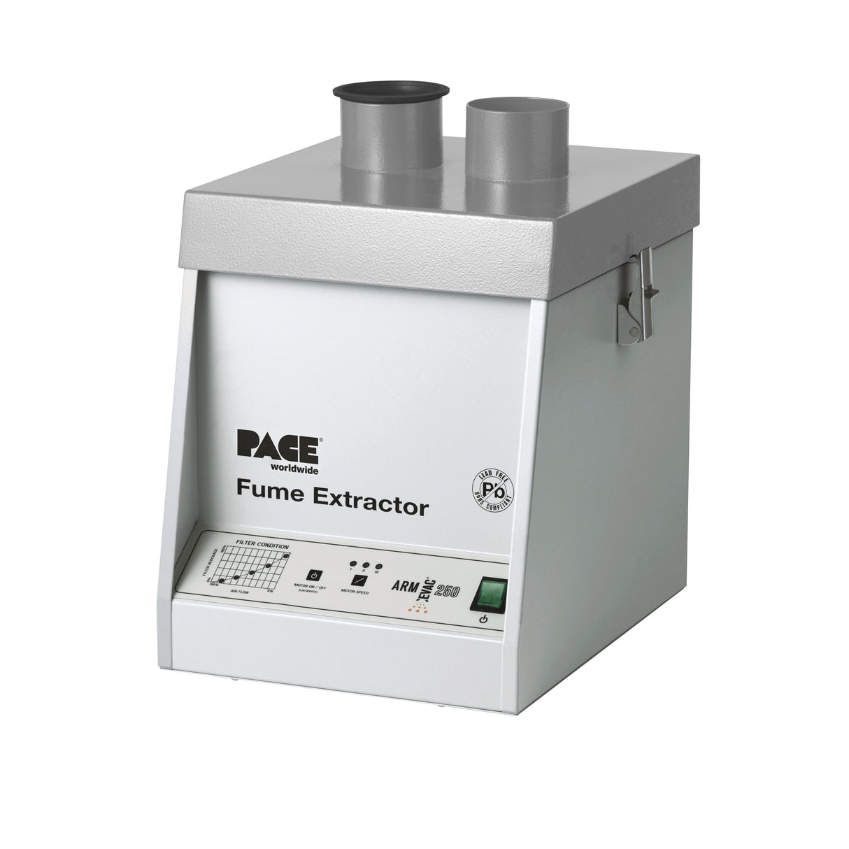 Pace ARM-EVAC 250E: เครื่องดูดควันชนิดไม่่ต้องเจาะอาคาร