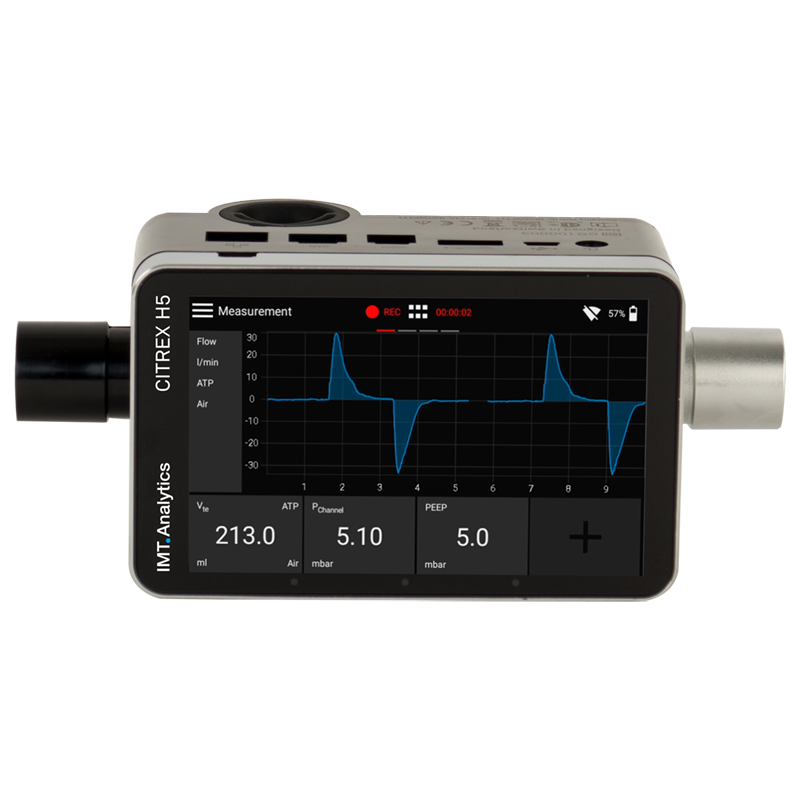 IMT CITREX H5: เครื่องวิเคราะห์อัตราการไหลก๊าซทางการแพทย์ และทดสอบประสิทธิภาพเครื่องช่วยหายใจทางการแพทย์