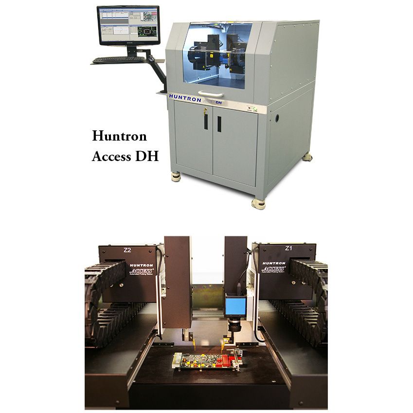Huntron Access DH Prober: แขนกลทดสอบอัตโนมัติแบบ 2 หัววัด