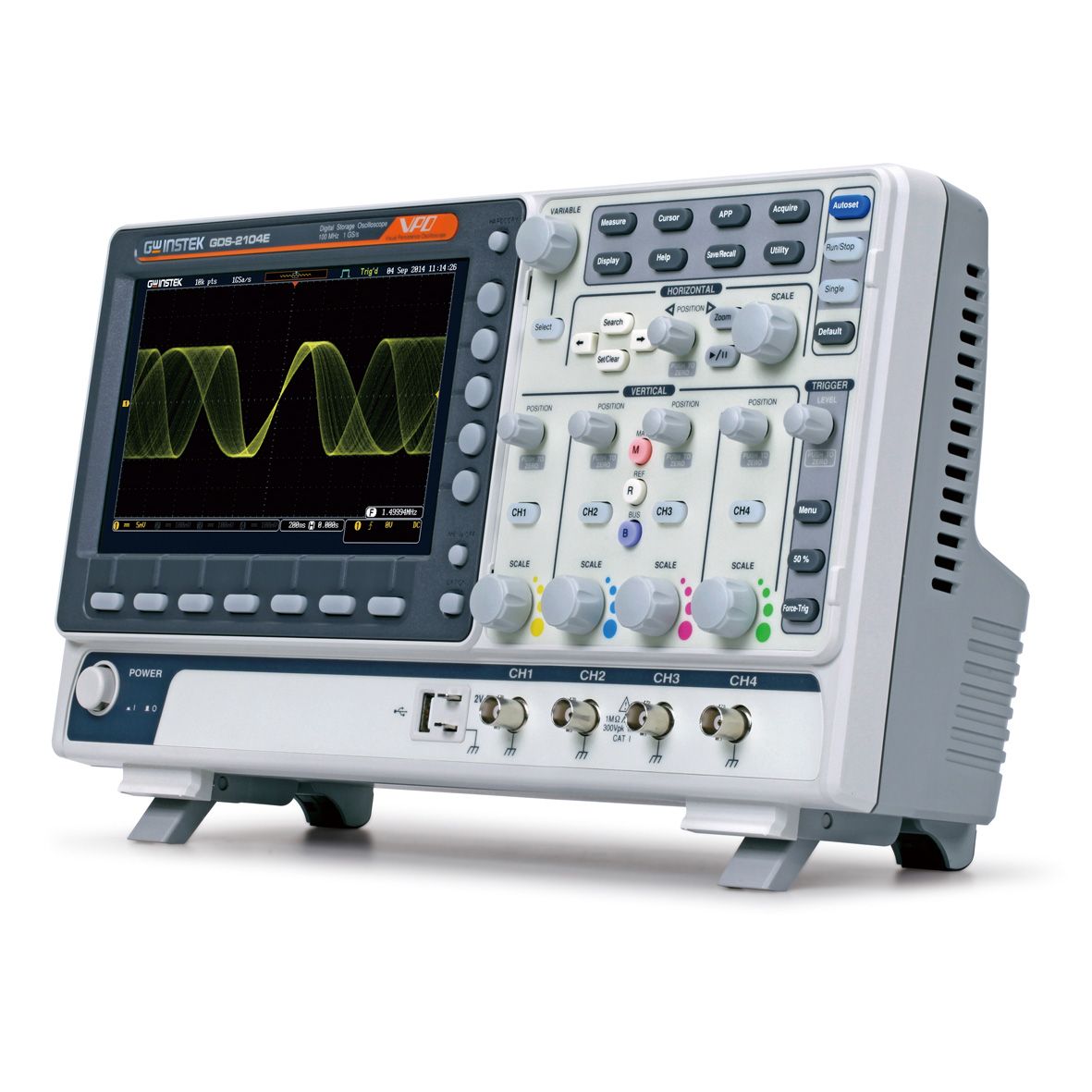 Gw Instek GDS-2000E Series: ดิจิตอลออสซิลโลสโคป 200/100/70MHz 2/4 แชนแนล