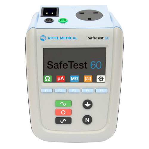 Rigel Safe Test 60: เครื่องทดสอบความปลอดภัยทางไฟฟ้าของเครื่องมือทางการแพทย์แบบพื้นฐาน