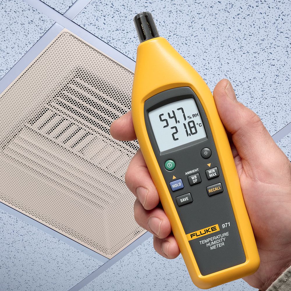 Fluke 971: เครื่องวัดอุณหภูมิและความชื้น