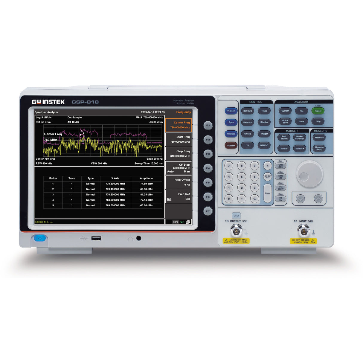 GW Instek GSP-818: 1.8GHz Spectrum Analyzer คุณภาพสูงในราคาประหยัด