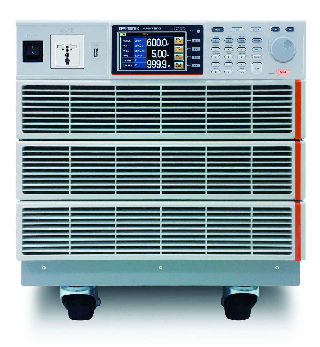 Gw Instek APS-7000 Series แหล่งกำเนิดกำลังไฟฟ้า AC โปรแกรมได้ ขนาด 500/1000/2000/3000VA