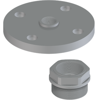 VEGA Flange and threaded adapter suitable for VEGAPULS 64 and VEGAPULS 6X