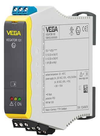 VEGA VEGATOR 131Single channel controller for level detection for conductive probes