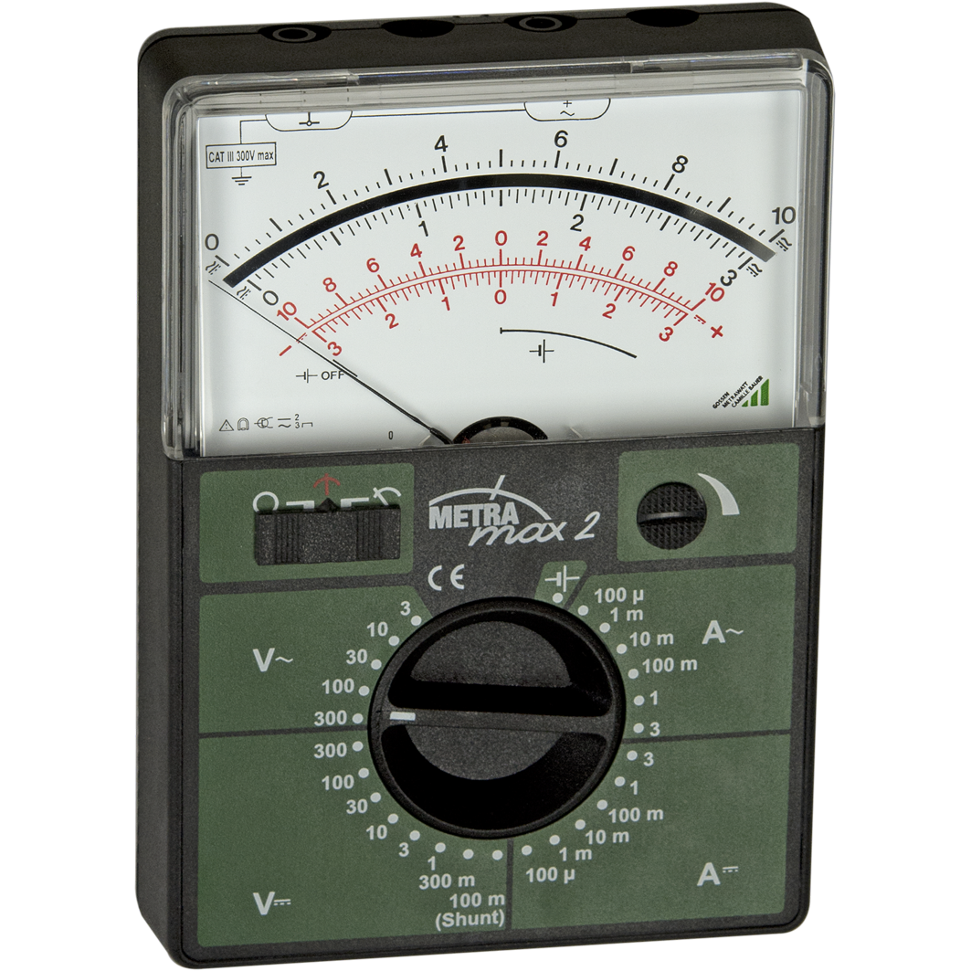 Gossen METRAmax2: อนาลอกมัลติมิเตอร์ (Analog Multimeter)