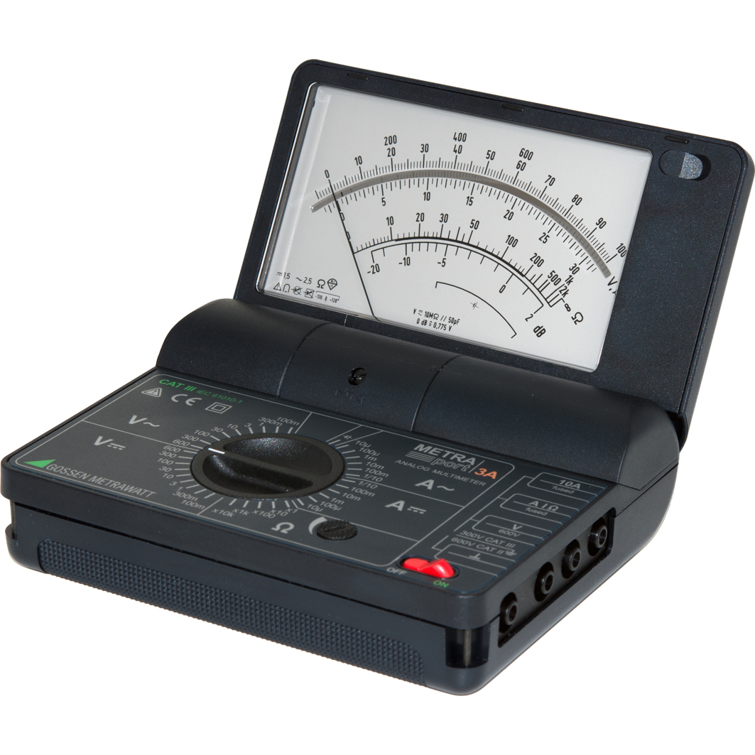 Gossen METRAport 3A: อนาลอกมัลติมิเตอร์ (Analog Multimeter)