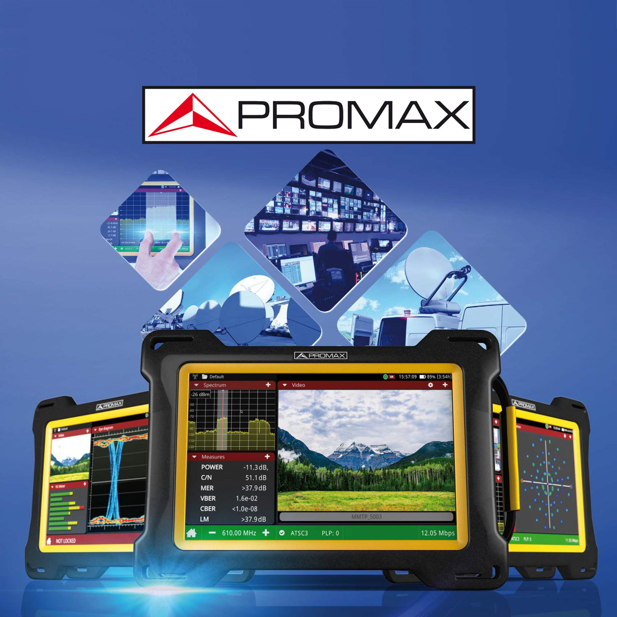 Promax ALTAS Series: เครื่องวิเคราะห์สัญญาณดิจิตอลทีวีดาวเทียม 4K UHD