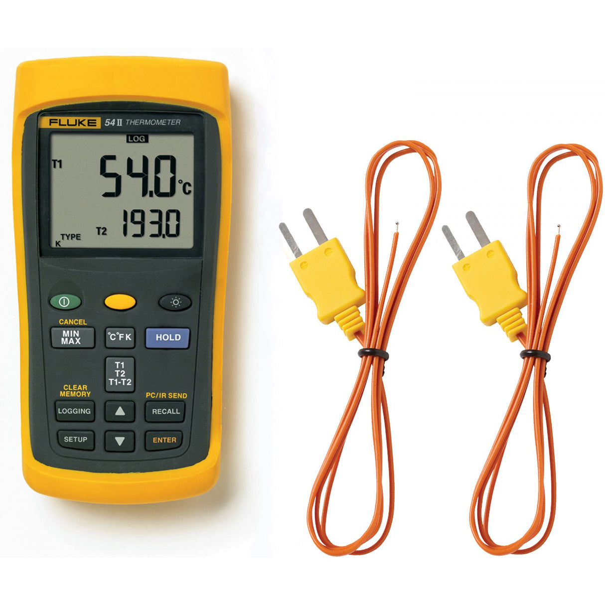 Fluke 50 Series II: ดิจิตอลเทอร์โมมิเตอร์แบบสัมผัส ขนาดมือถือ