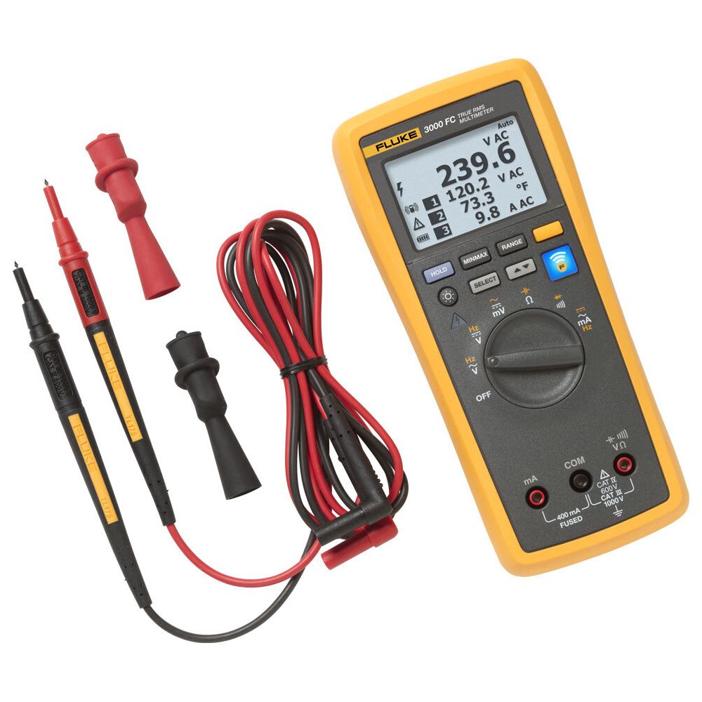 Fluke 3000 FC: มัลติมิเตอร์ไร้สาย เชื่อมต่อกับโมดูลและ Fluke Connect® App