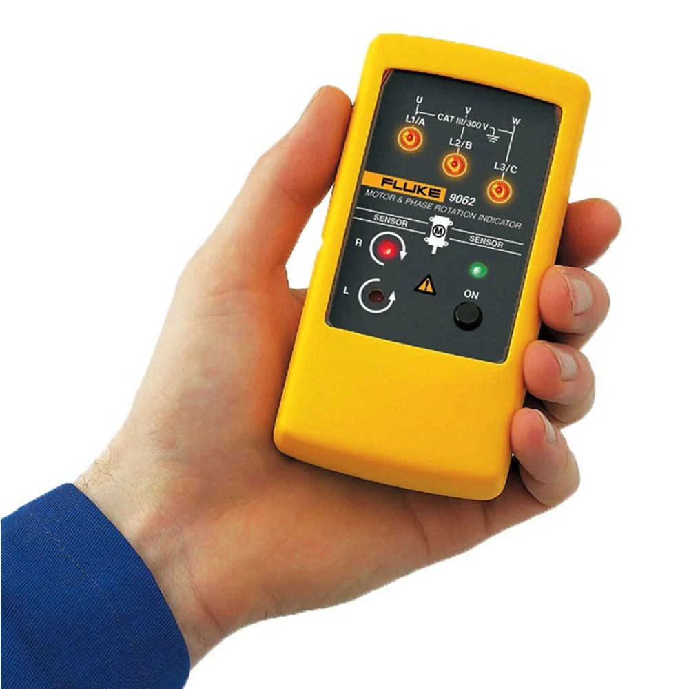 Fluke 9062: เครื่องตรวจวัดลำดับเฟส และทิศทางหมุนของมอเตอร์แบบไม่สัมผัส