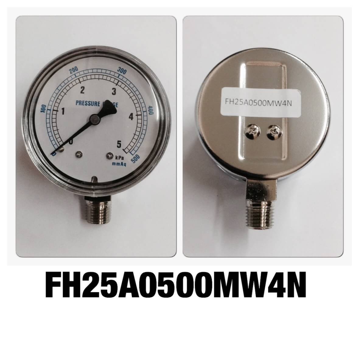 SAFE GAUGE Pressure Gauges 0-5 KPA 0-500 MMAq. 2.5 นิ้ว ออกล่างเกลียว 1/4" NPT