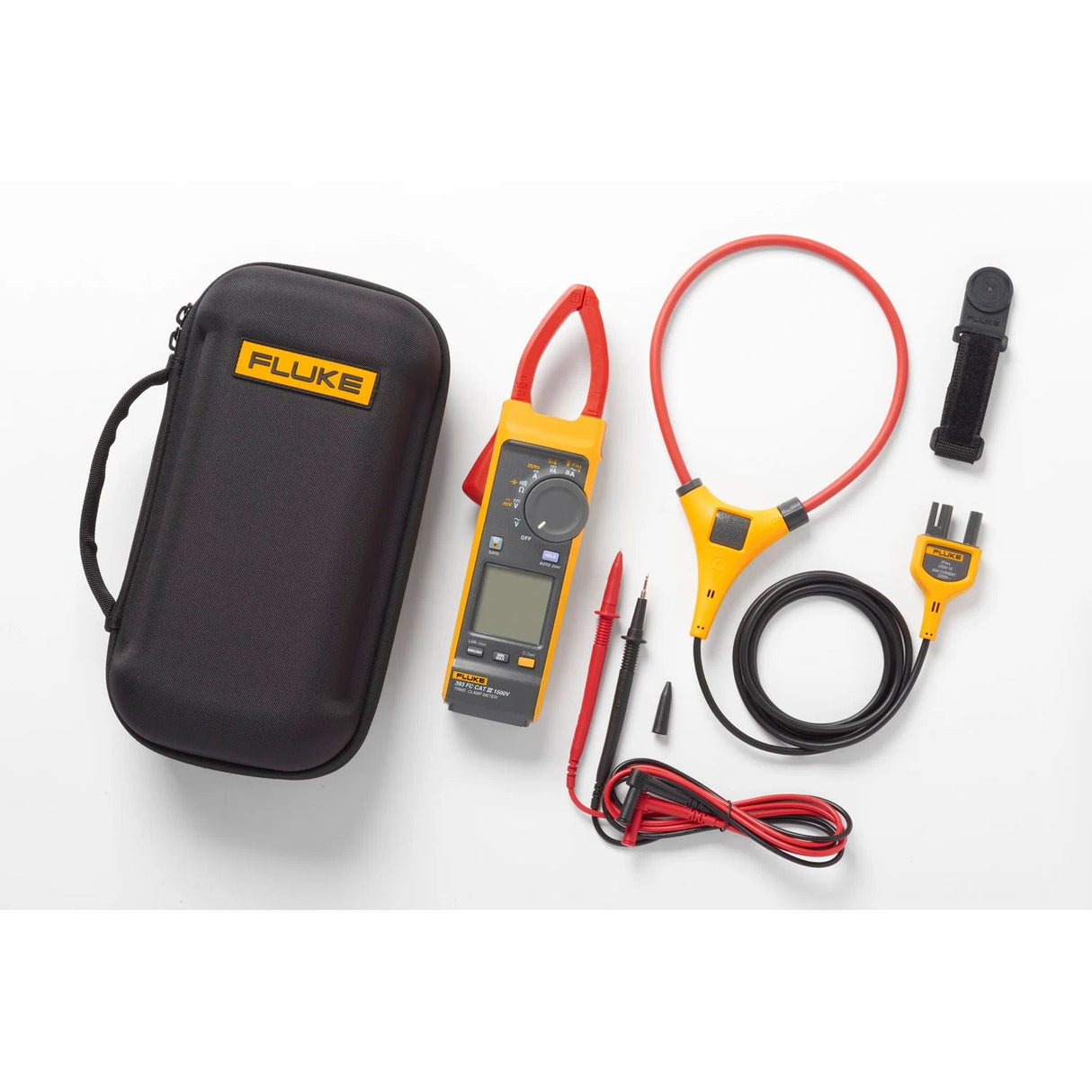 Fluke 393 FC: แคลมป์มิเตอร์ CAT III 1500 V True-rms พร้อม iFlex