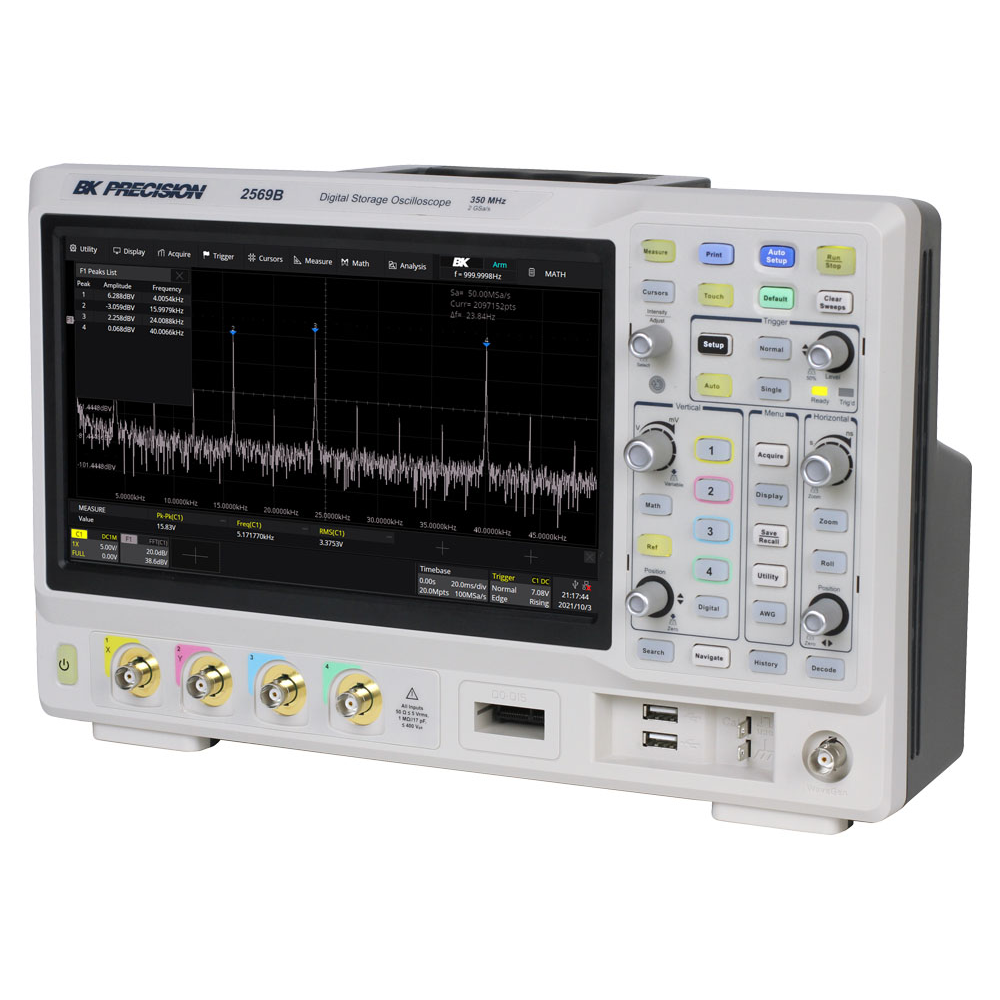 BK Precision 2569B-MSO: 350MHz Mixed Signal Oscilloscope