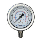 OCTA เกจวัดแรงดัน Pressure Gauge ขนาด 2.5″ เกลียวสแตนเลสออกล่าง ขนาด 1/4" NPT เกจแรงดัน OCTA GS63