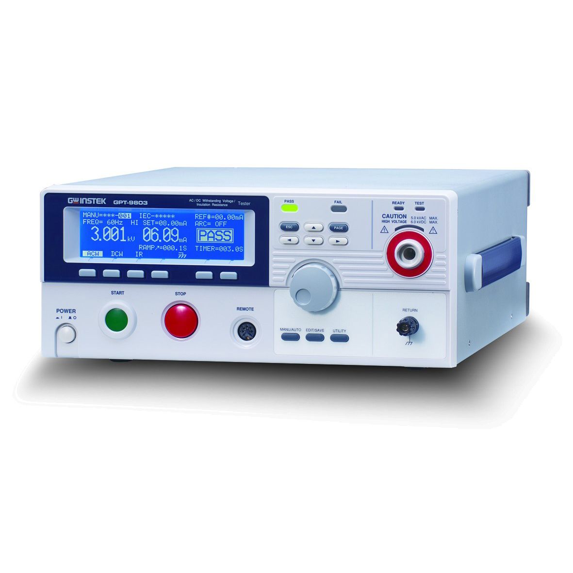 Gw Instek GPT-9800 Series: เครื่องทดสอบความปลอดภัยของเครื่องใช้ไฟฟ้าขนาด 200VA (Hipot Tester)