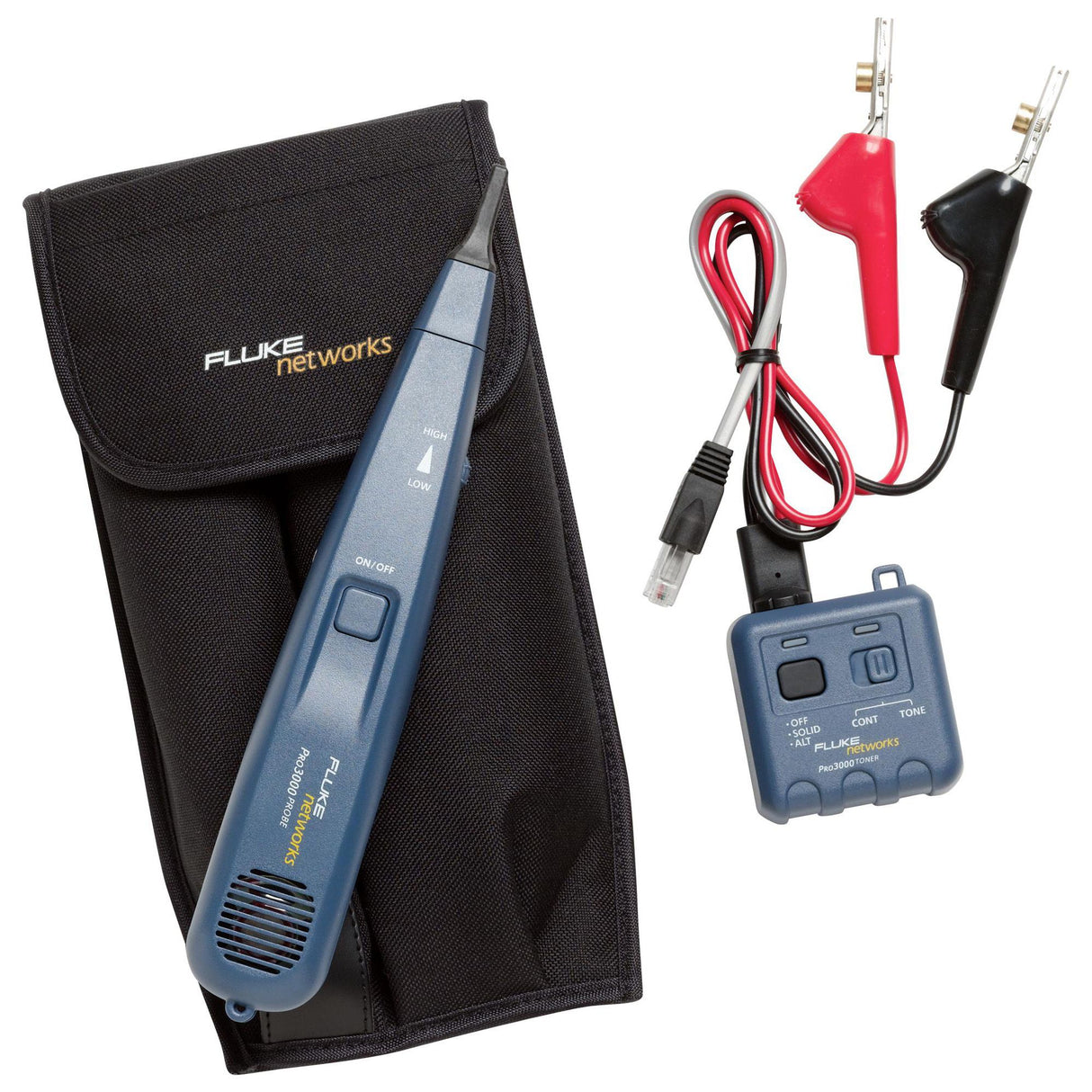 Fluke Networks Pro3000™: เครื่องค้นหาแนวสายปลายสายของสารสื่อสารแบบอนาลอก