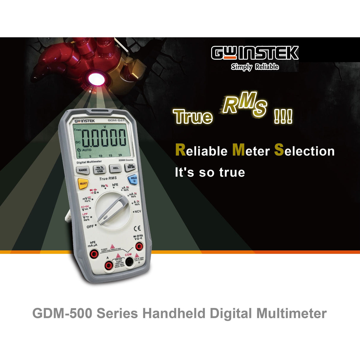 GW Instek GDM-500 Series: มัลติมิเตอร์แบบพกพา CATIII ฟังก์ชันครบ