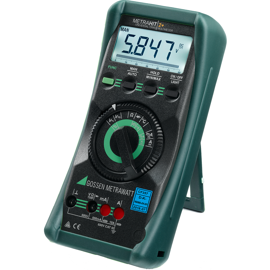 Gossen METRAHit 2+: ดิจิตอลมัลติมิเตอร์แบบพื้นฐาน (BASIC TRMS Multimeter)